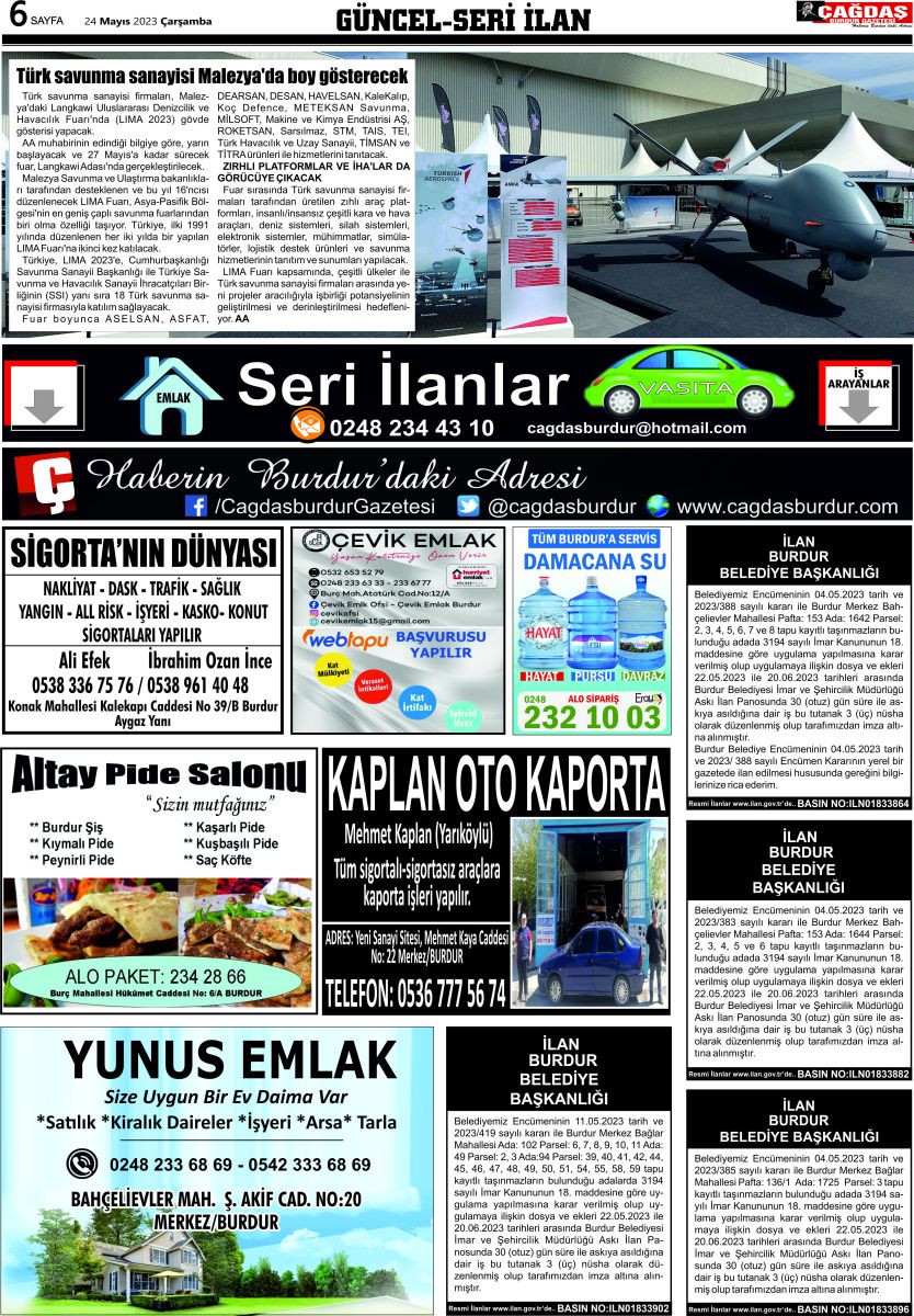 Çağdaş Burdur Gazetesi