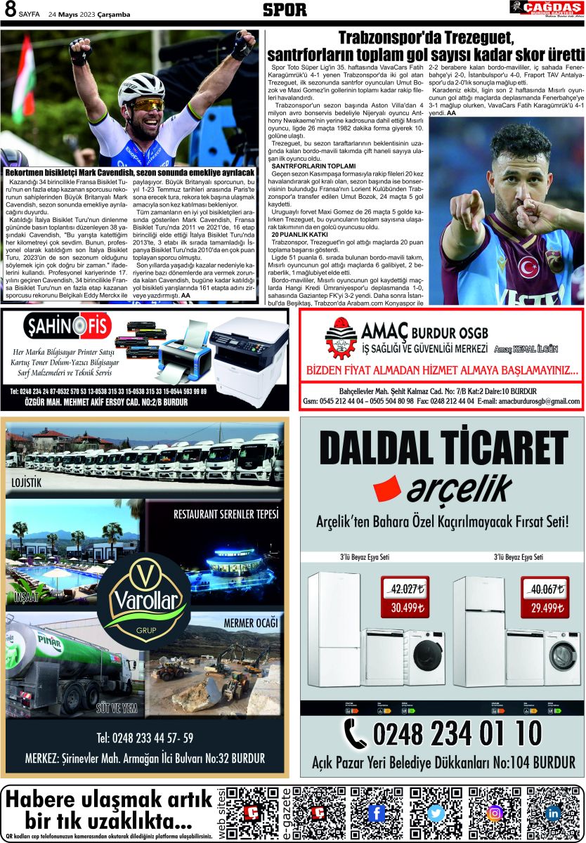 Çağdaş Burdur Gazetesi