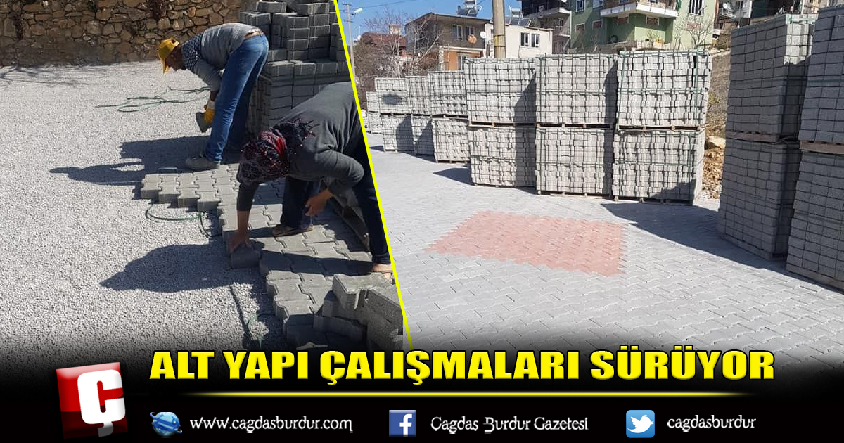 BUCAK GÜNDOĞDU CADDESİNDE ALT YAPI ÇALIŞMALARI SÜRÜYOR