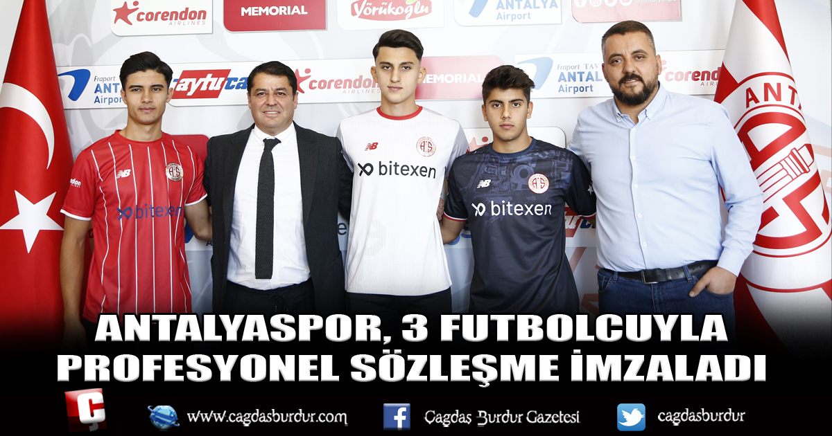Antalyaspor, 3 futbolcuyla profesyonel sözleşme imzaladı