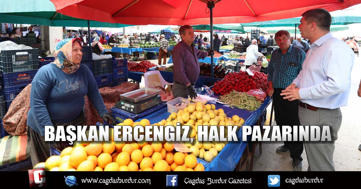 Başkan Ercengiz, Halk Pazarında