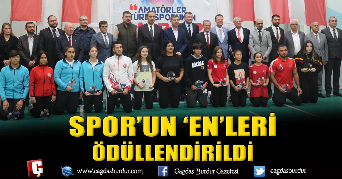 BURDUR AKSF, SPOR’UN ‘EN’LERİNİ ÖDÜLLENDİRDİ