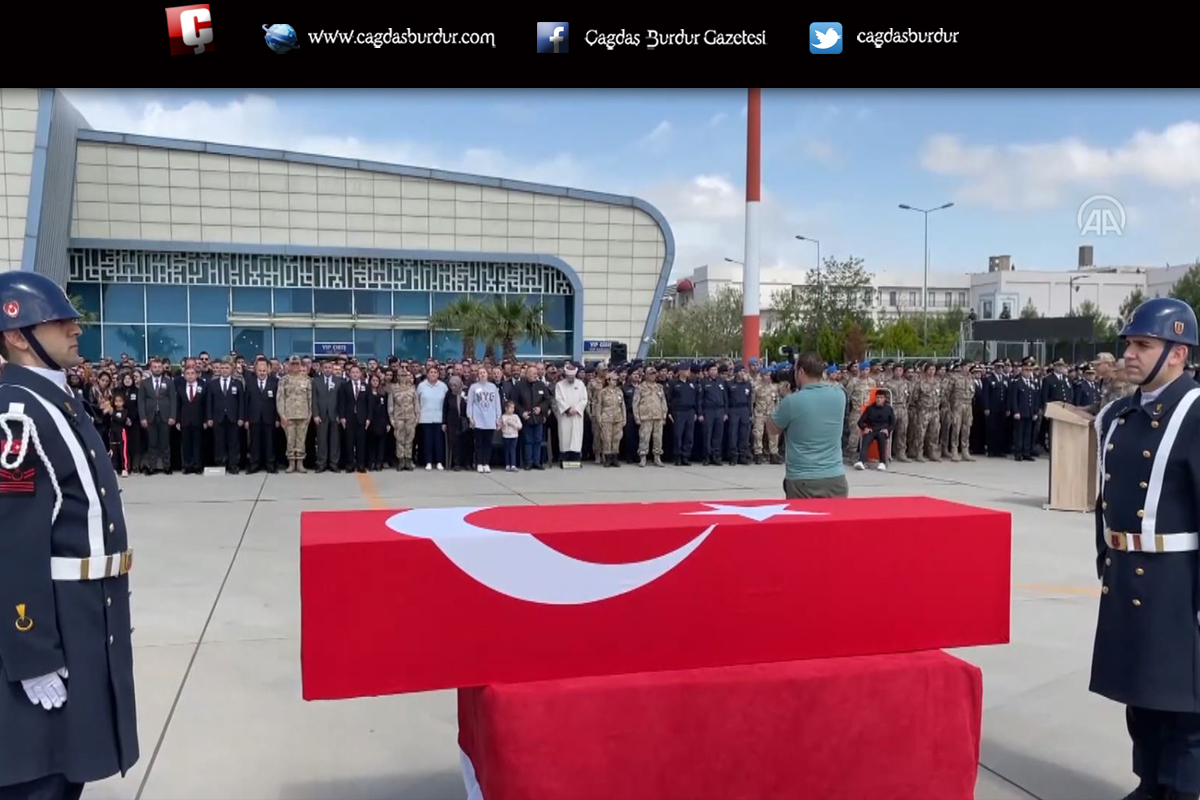 Şehit düşen Jandarma Astsubay Üstçavuş Mehmet Gündüz için tören düzenlendi