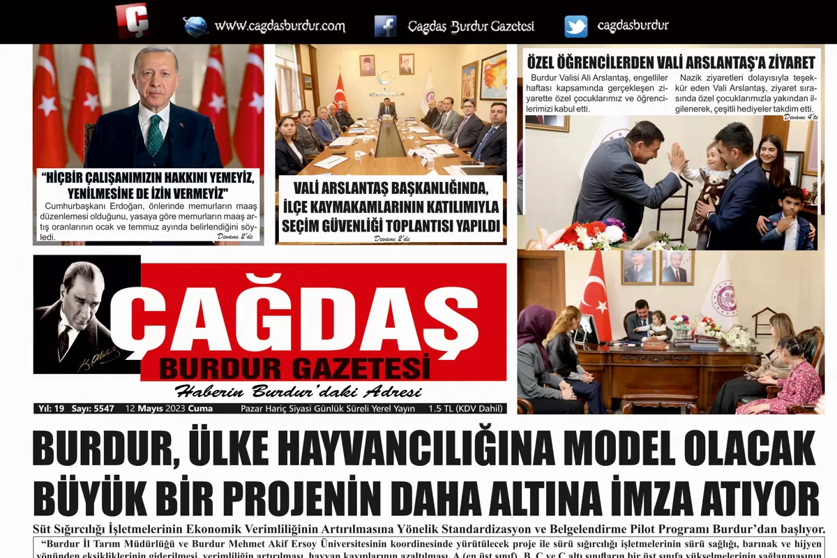 GAZETEMİZİN 12 MAYIS 2023 TARİHLİ SAYISI