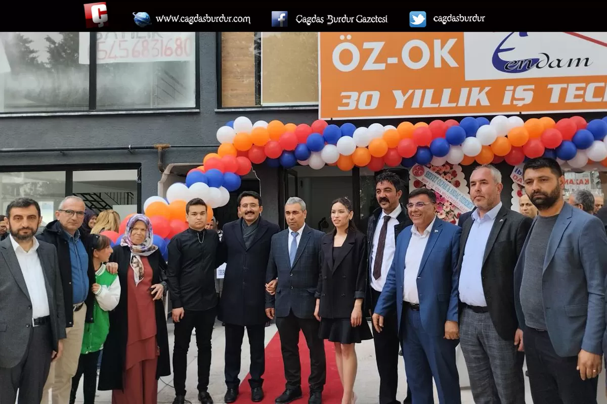 BURDUR’DA ÖZ-OK MOBİLYA MAĞAZASI AÇILDI