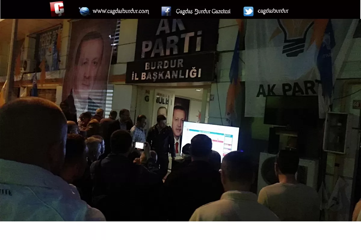 Ak Parti Burdur İl Başkanlığı'nda büyük yoğunluk var