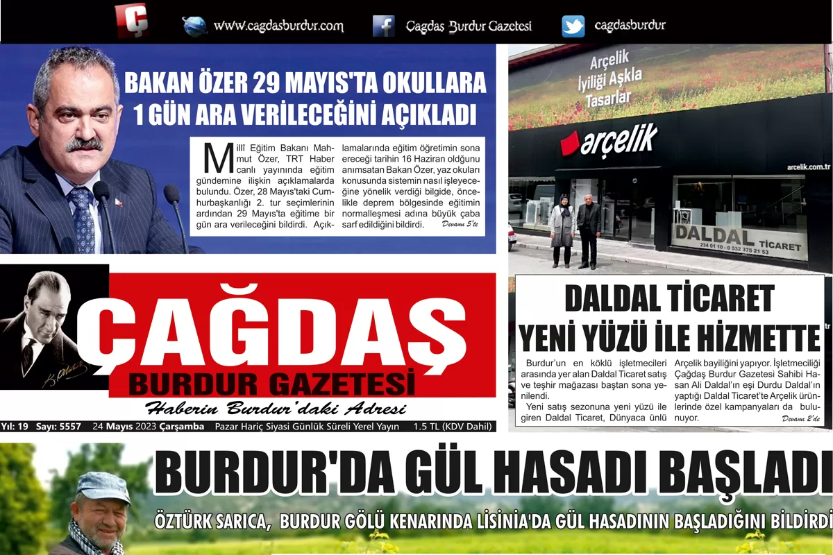 GAZETEMİZİN 24MAYIS 2023 TARİHLİ SAYISI