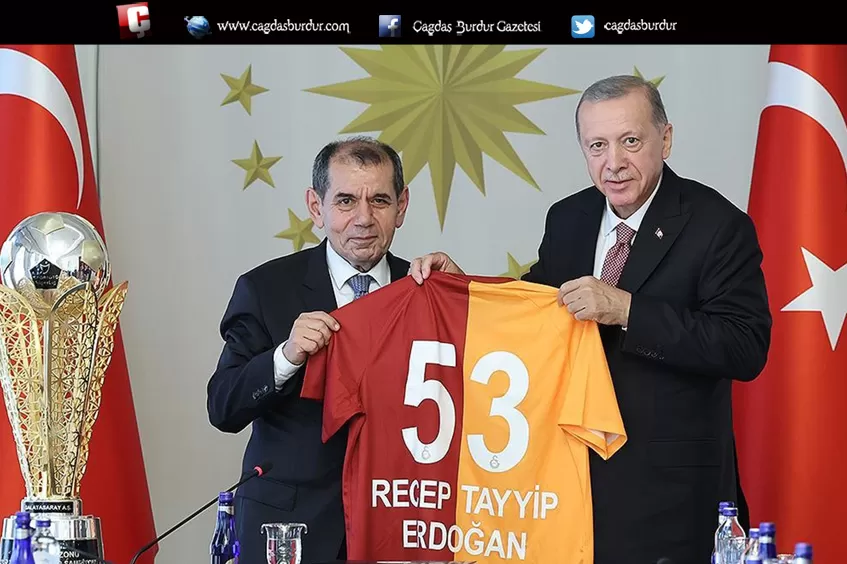 Cumhurbaşkanı Erdoğan, Galatasaray futbol takımını kabul etti