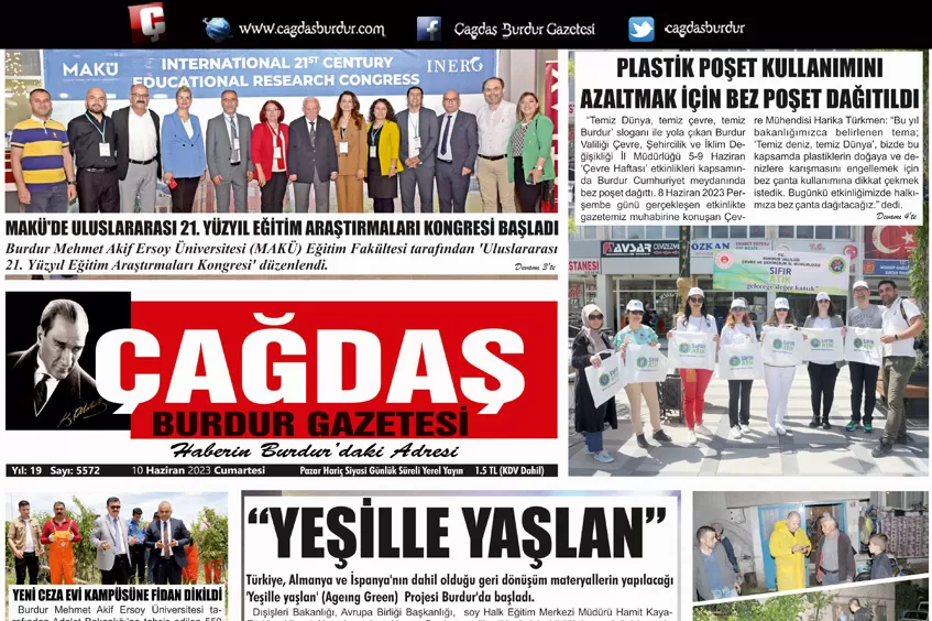 GAZETEMİZ 10 HAZİRAN 2023 TARİHLİ SAYISI