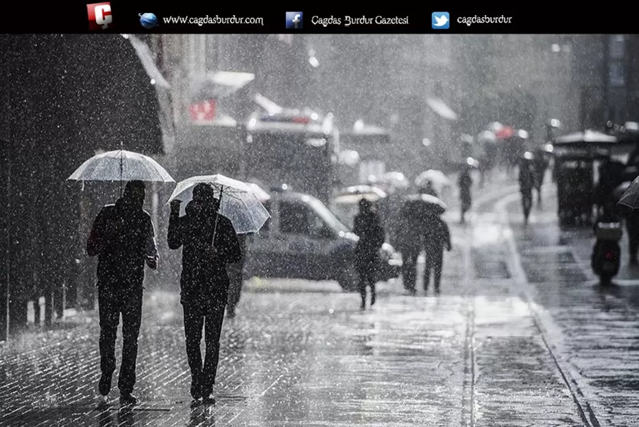 BURDUR İÇİN METEOROLOJİK UYARI