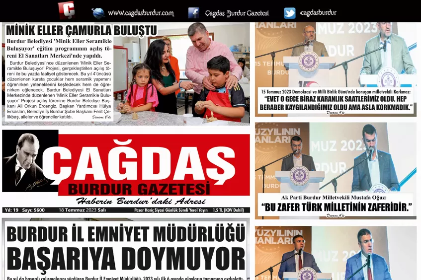 GAZETEMİZİN 18 TEMMUZ 2023 TARİHLİ SAYISI 