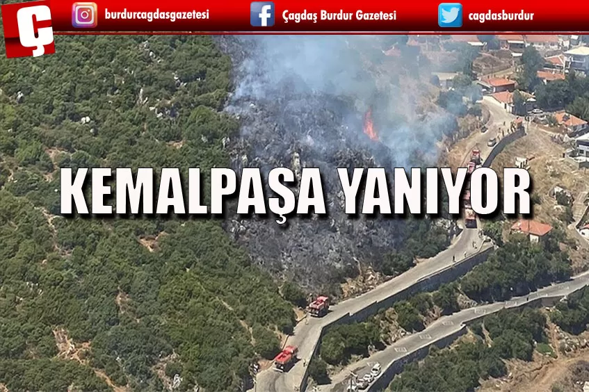 İZMİR'DE YANGIN ÇIKTI