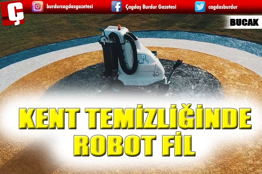 TEMİZLİK GÖREVİ ROBOT FİL'DE 