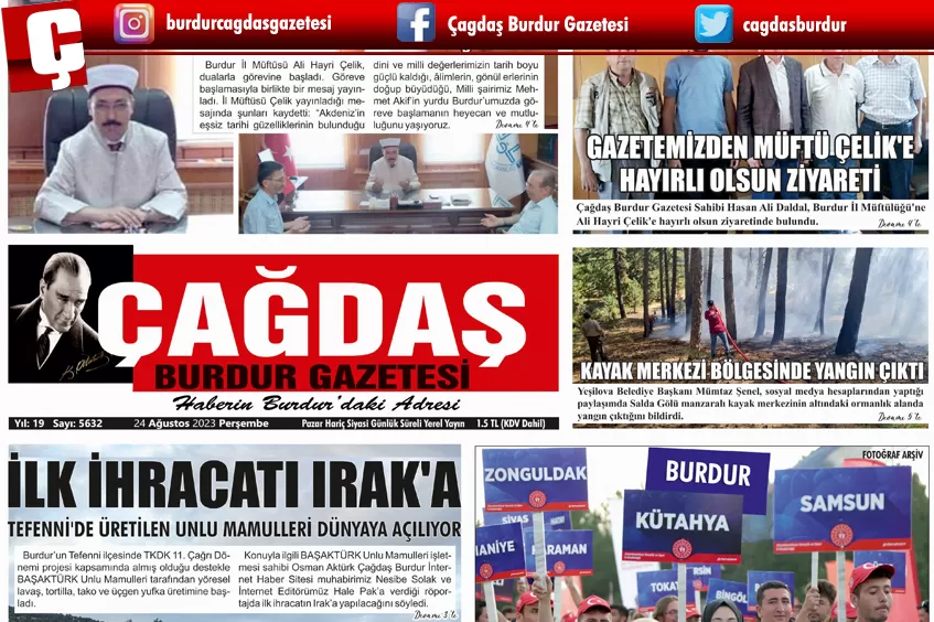 GAZETEMİZ 24 AĞUSTOS 2023 TARİHLİ SAYISI 