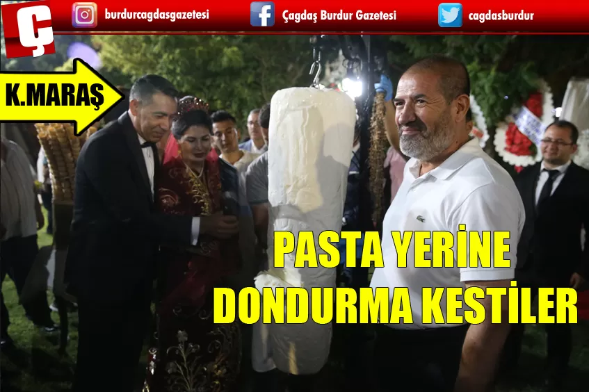 PASTA YERİNE DONDURMA KESTİLER