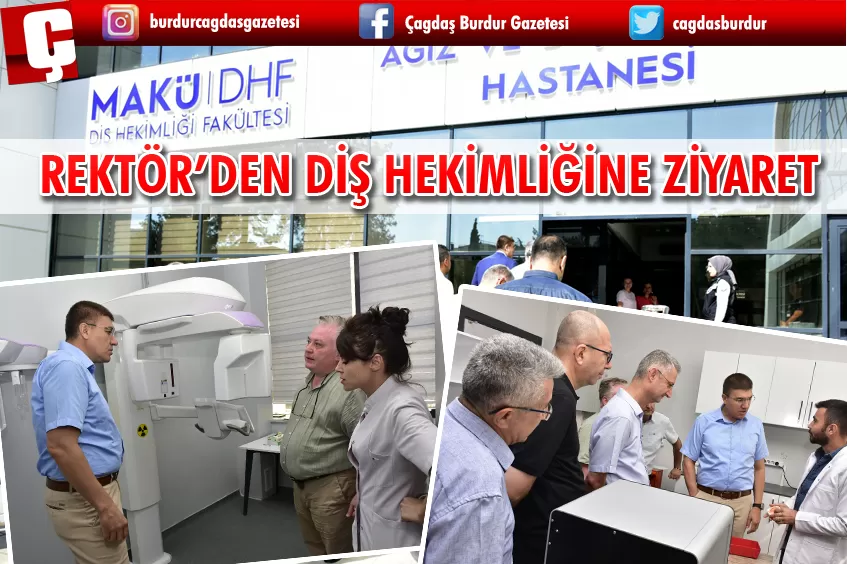 REKTÖR DALGAR'DAN DİŞ HEKİMLİĞİ FAKÜLTESİNE ZİYARET