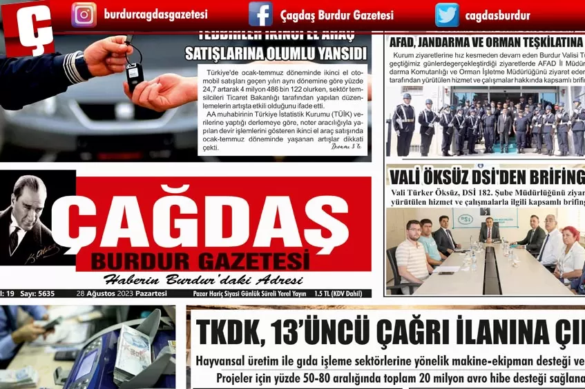 GAZETEMİZ 28 AĞUSTOS 2023 TARİHLİ SAYISI