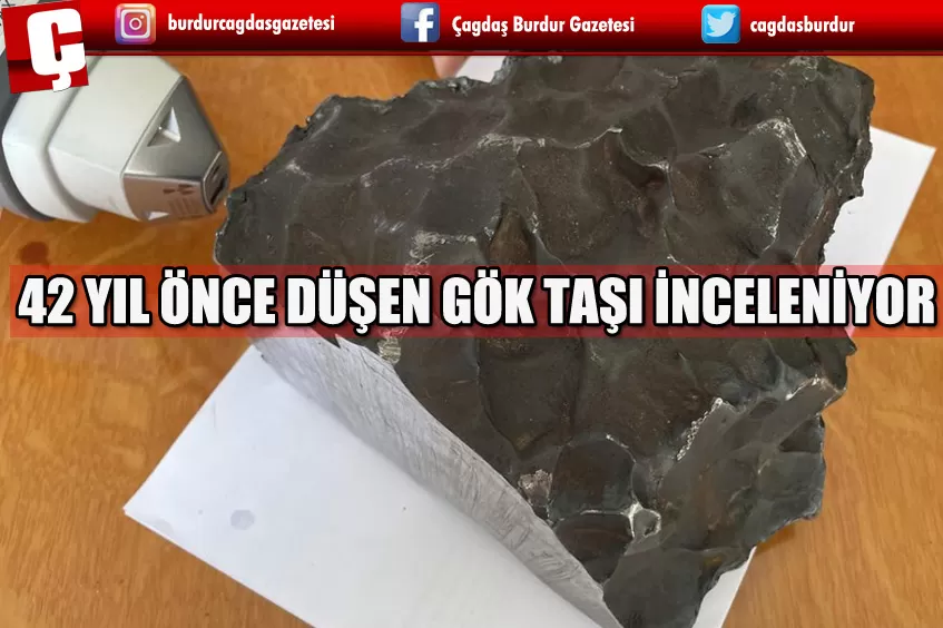 AĞRI'YA 42 YIL ÖNCE DÜŞEN GÖK TAŞI FIRAT ÜNİVERSİTESİNDE YENİDEN İNCELENİYOR