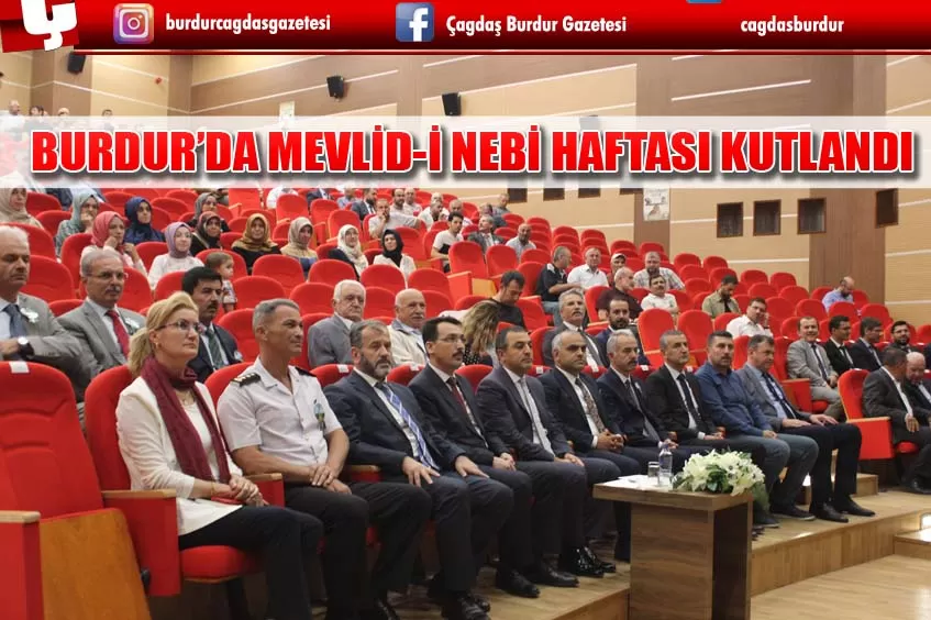 BURDUR’DA MEVLİD-İ NEBİ HAFTASI KUTLANDI