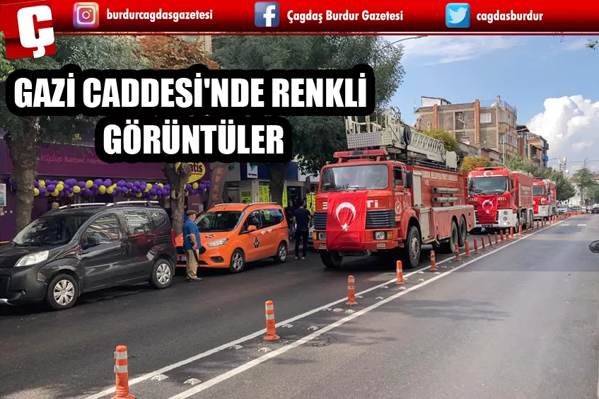 GAZİ CADDESİ'NDE RENKLİ GÖRÜNTÜLER