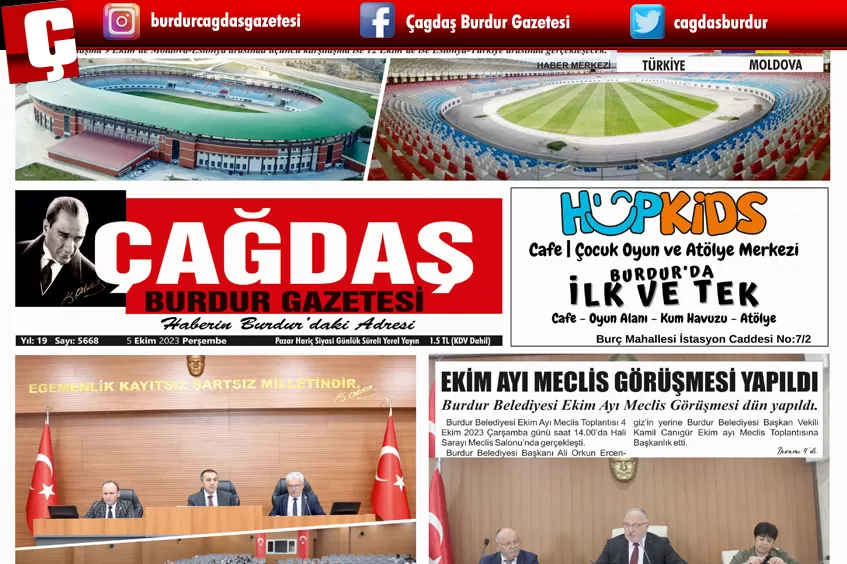 GAZETEMİZ 5 EKİM 2023 TARİHLİ SAYISI