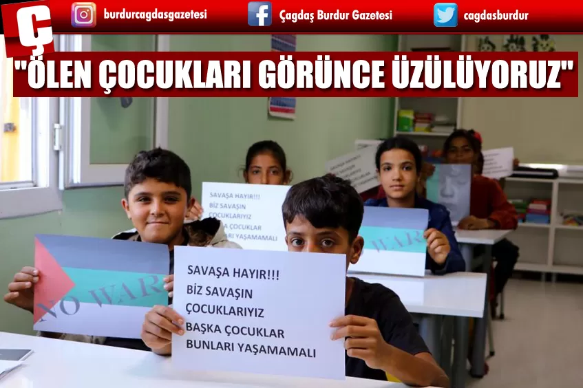 SAVAŞIN ÇOCUKLARINDAN 'SAVAŞ BİTSİN' ÇAĞRISI