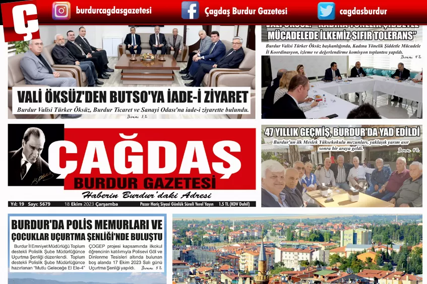 GAZETEMİZİN 18 EKİM 2023 TARİHLİ SAYISI