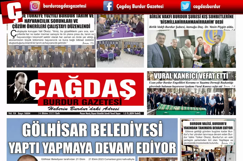 GAZETEMİZ 24 EKİM TARİHLİ SAYISI