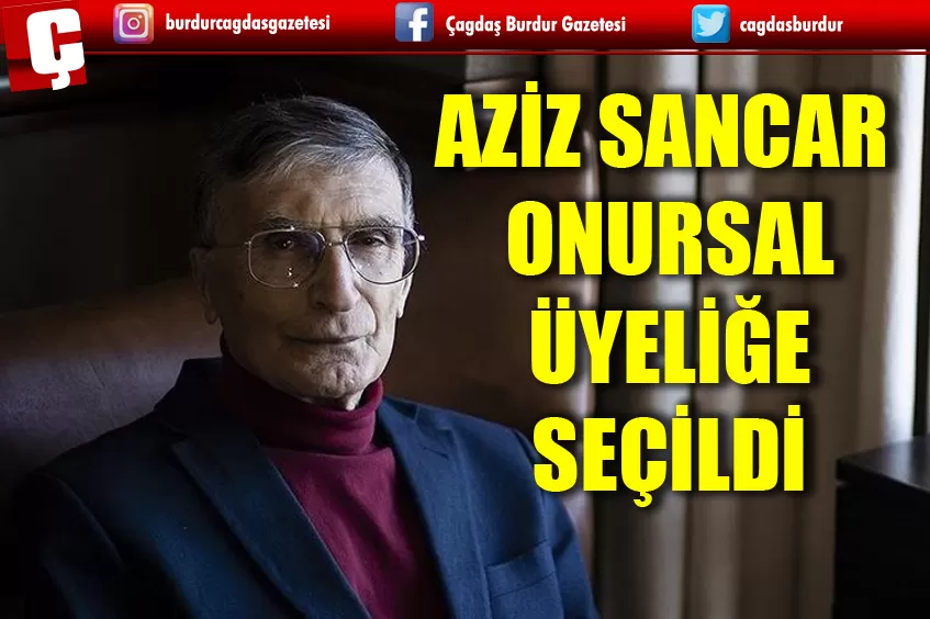 AZİZ SANCAR ONURSAL ÜYELİĞE SEÇİLDİ