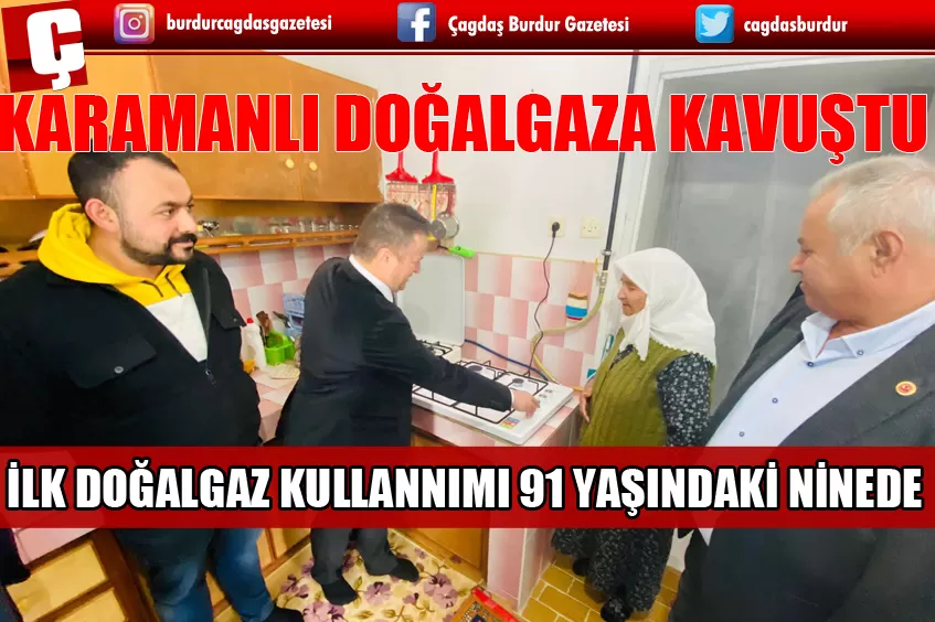 KARAMANLI DOĞALGAZINA KAVUŞTU 