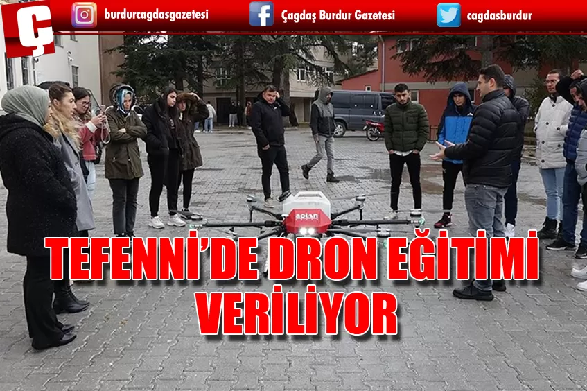 BURDUR'DA ÖĞRENCİLER ZİRAİ DRON EĞİTİMİ ALIYOR