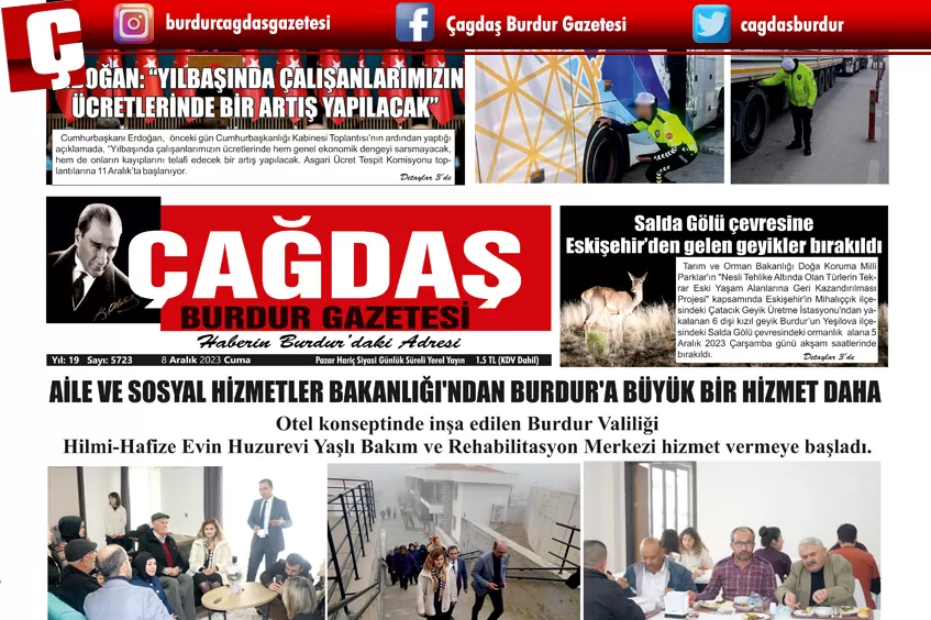 GAZETEMİZ 8 ARALIK 2023 TARİHLİ SAYISI