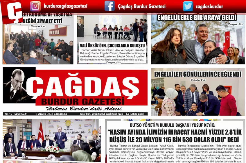 GAZETEMİZ 6 ARALIK 2023 TARİHLİ SAYISI 