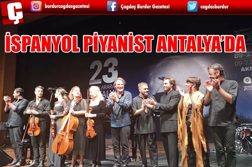 İSPANYOL PİYANİST ANTALYA'DA 