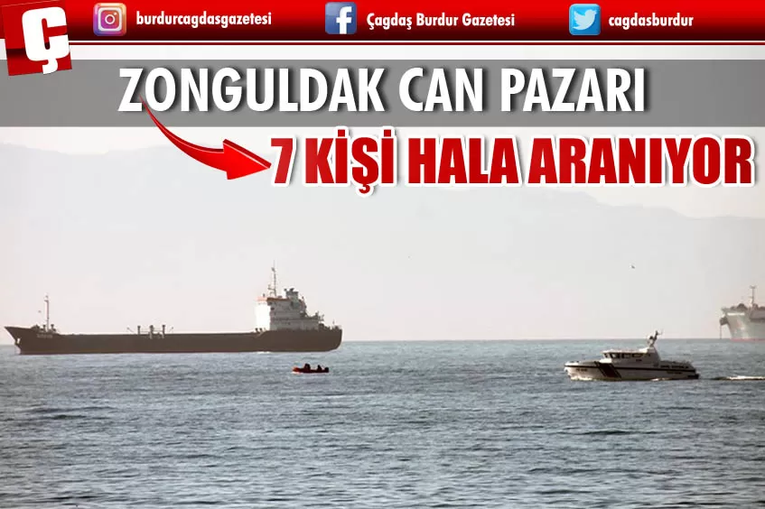 ZONGULDAK'TA BATAN GEMİNİN KAYIPLARI ARANIYOR