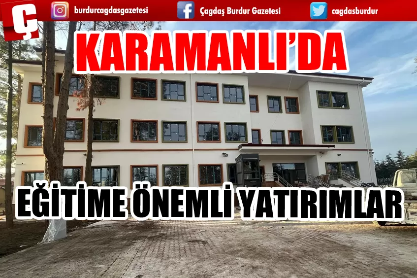 KARAMANLI BELEDİYESİ'NDEN EĞİTİME ÖNEMLİ YATIRIMLAR 