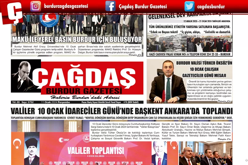 GAZETEMİZ 11 OCAK 2024 TARİHLİ SAYISI