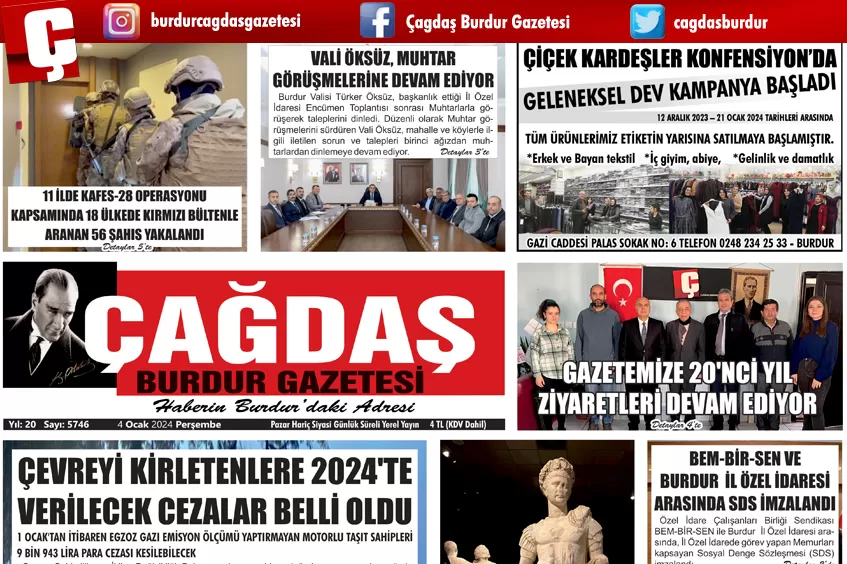 GAZETEMİZ 4 OCAK 2023 TARİHLİ SAYISI 