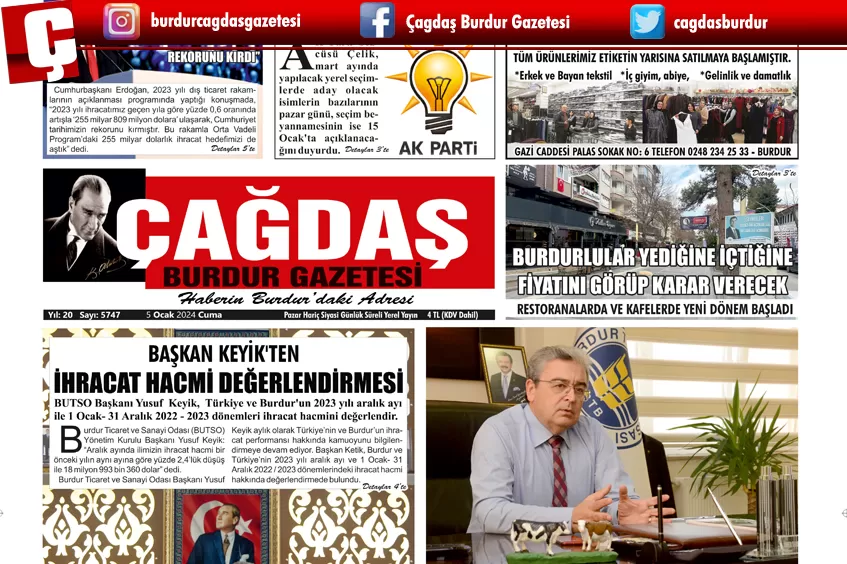 GAZETEMİZ 5 OCAK 2023 TARİHLİ SAYISI