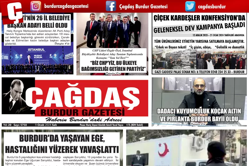 GAZETEMİZ 9 OCAK 2024 TARİHLİ SAYISI 