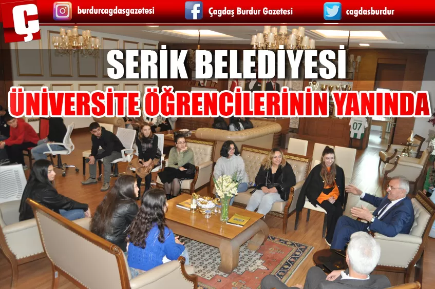 SERİK BELEDİYE BAŞKANI ÖĞRENCİLERE YARDIM ETMEYE DEVAM EDECEK