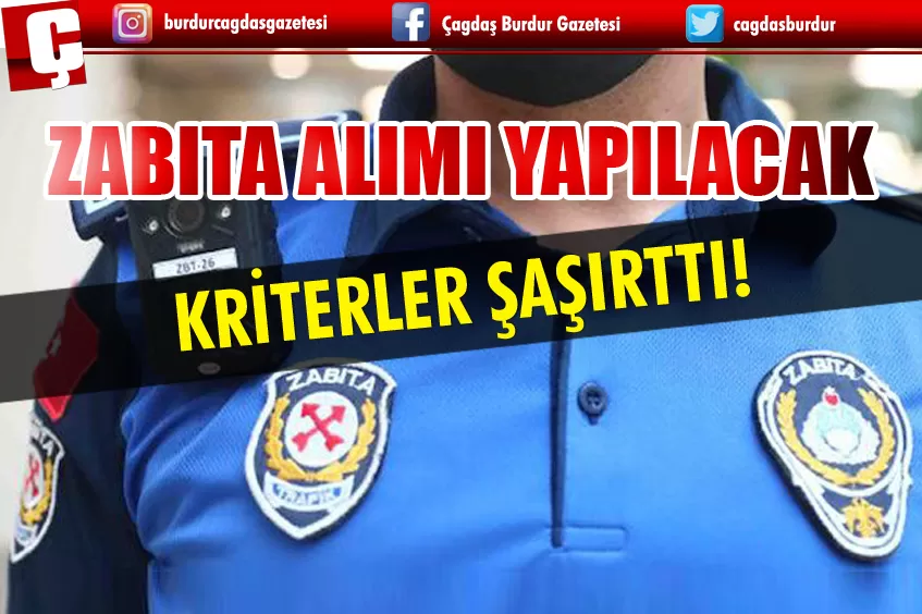 ZABITA ALIMI YAPILACAK: KRİTERLER ŞAŞIRTTI!