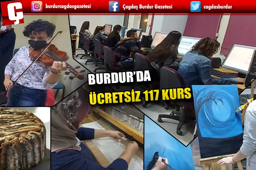 BURDUR’DA ÜCRETSİZ 117 KURS