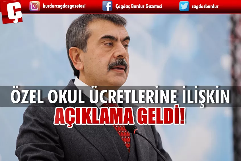 ÖZEL OKULLAR ÜCRETLERİNE İLİŞKİN AÇIKLAMA GELDİ