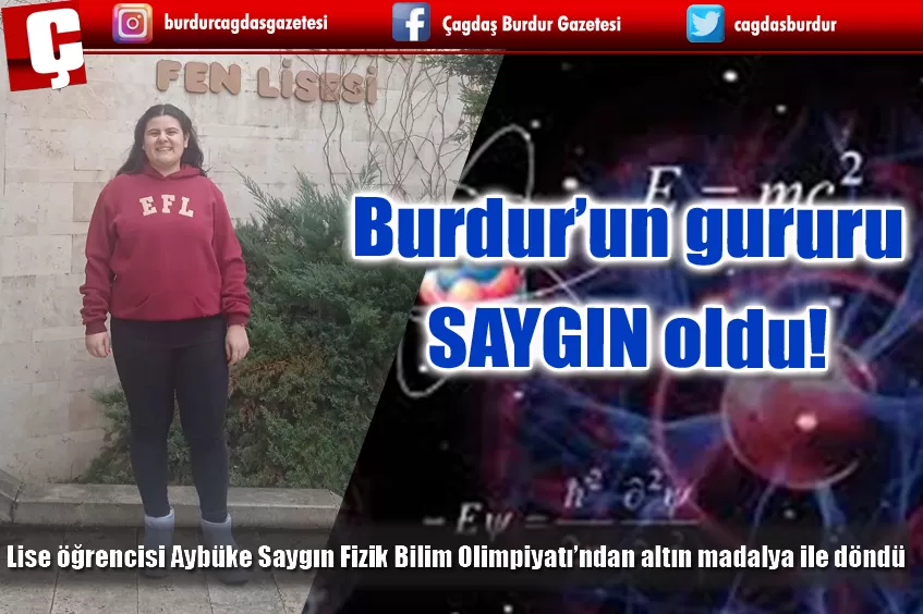 BURDUR’UN GURURU SAYGIN OLDU!