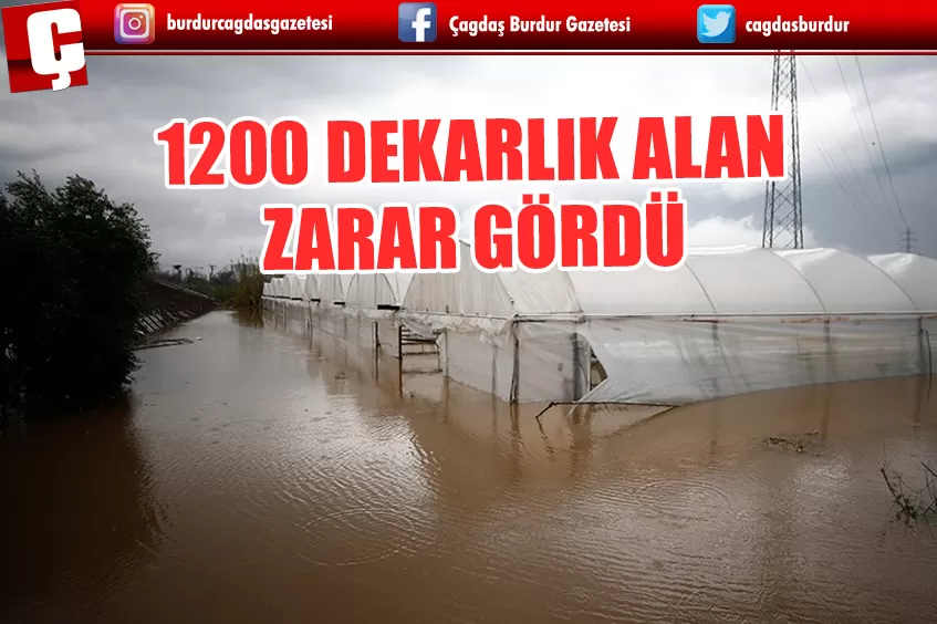 ANTALYA'DA 211 ÇİFTÇİNİN 1200 DEKARLIK ALANDA ZARARI VAR