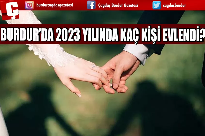 GEÇEN SENE BURDUR'DA KAÇ KİŞİ EVLENDİ?