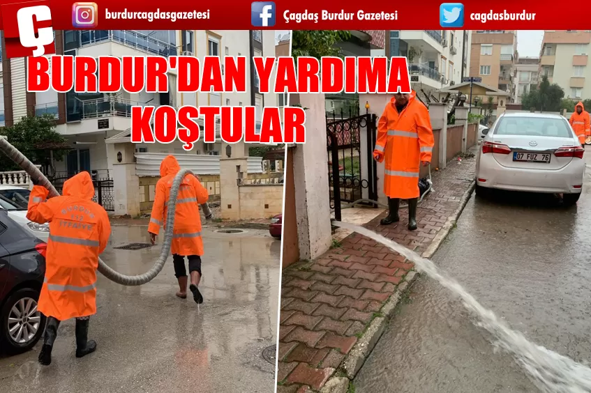 BURDUR'DAN YARDIMA KOŞTULAR