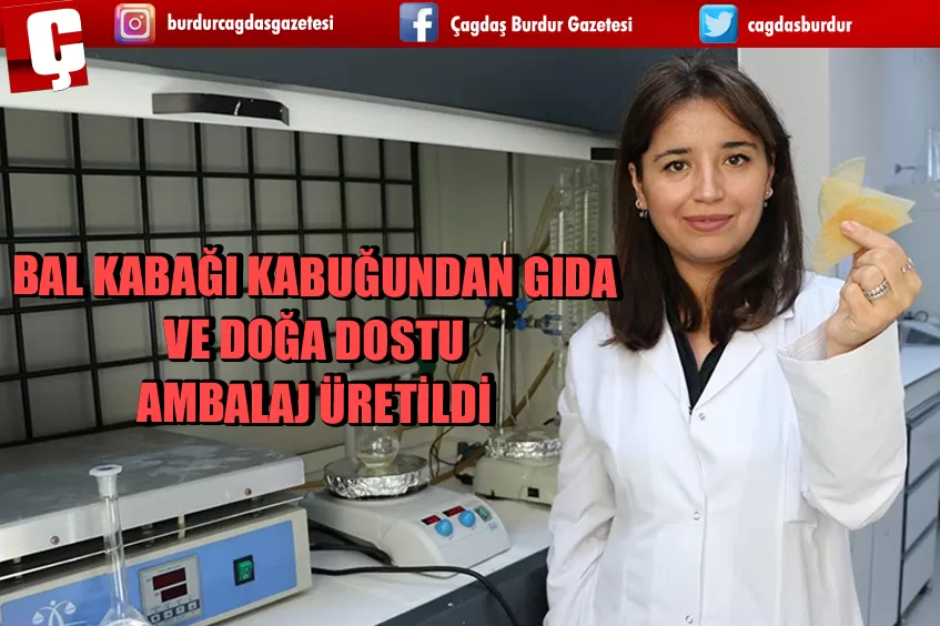 BAL KABAĞI KABUĞUNDAN GIDA VE DOĞA DOSTU AMBALAJ ÜRETİLDİ