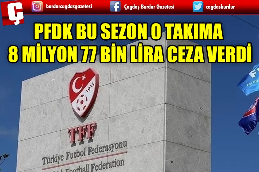 PFDK BU SEZON EN ÇOK CEZAYI FENERBAHÇE'YE VERDİ